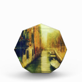 Venedig Canal Balcony Malerei Fotoblock