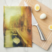 Venedig Canal Balcony Malerei Geschirrtuch (Viertel Falte)