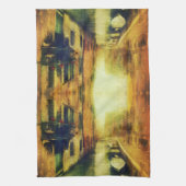 Venedig Canal Balcony Malerei Geschirrtuch (Vertikal)