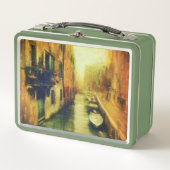 Venedig Canal Balcony Malerei Metall Brotdose (Vorderseite)