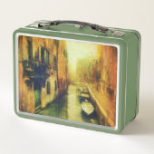 Venedig Canal Balcony Malerei Metall Brotdose (Rückseite)