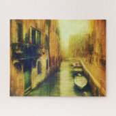 Venedig Canal Balcony Malerei Puzzle (Horizontal)
