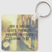 Venedig Canal Balcony Malerei Schlüsselanhänger (Rückseite)