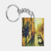 Venedig Canal Balcony Malerei Schlüsselanhänger (Vorderseite links)