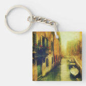 Venedig Canal Balcony Malerei Schlüsselanhänger (Vorderseite)