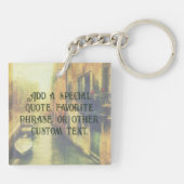 Venedig Canal Balcony Malerei Schlüsselanhänger (Rückseite)