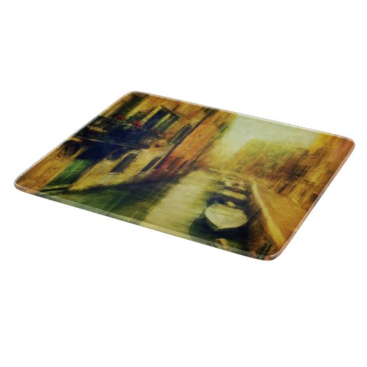 Venedig Canal Balcony Malerei Schneidebrett (Ecke)