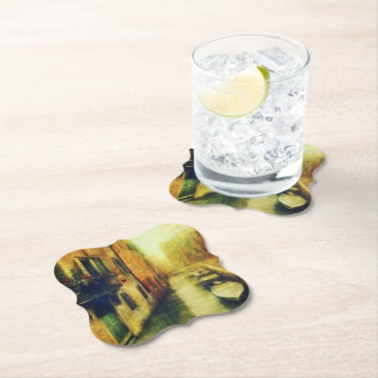 Venedig Canal Balcony Malerei Untersetzer (Vor Ort)