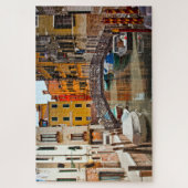 Venedig Canal Bridge Boote Italien Reisen Europa Puzzle (Vertikal)