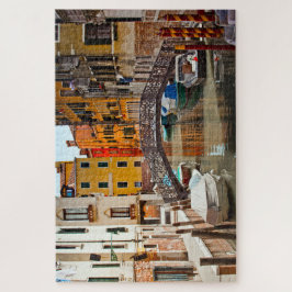 Venedig Canal Bridge Boote Italien Reisen Europa Puzzle