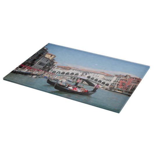 Venedig Canal Glas Cutting Board Schneidebrett (Ecke)