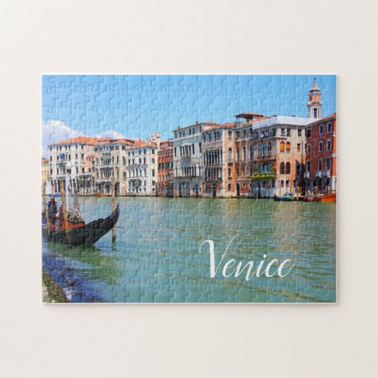 Venedig Canal & gondola, Venezia Italien Puzzle (Horizontal)