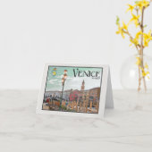 Venedig - Canal Grande und Rialto Brücke Karte (Gelbe Blume)