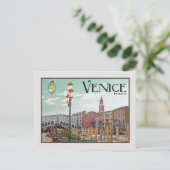 Venedig - Canal Grande und Rialto Brücke Postkarte (Stehend Vorderseite)