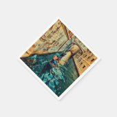 Venedig Canal Italien Serviette (Ecke)