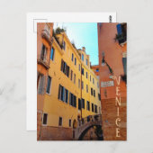 Venedig Canal Living Architecture Dachgarten Postkarte (Vorne/Hinten)
