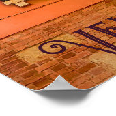 Venedig Canal Living Windows-Blume Fotografie Poster (Ecke)