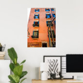 Venedig Canal Living Windows-Blume Fotografie Poster (Heimbüro)