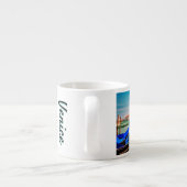 Venedig Canal mit blauen Gondeln Espressotasse (Rückseite)