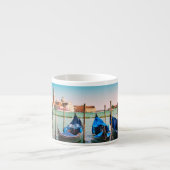Venedig Canal mit blauen Gondeln Espressotasse (Vorderseite)