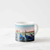 Venedig Canal mit blauen Gondeln Espressotasse (Vorderseite Rechts)