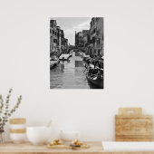 Venedig Canal Poster Black and White (Küche)