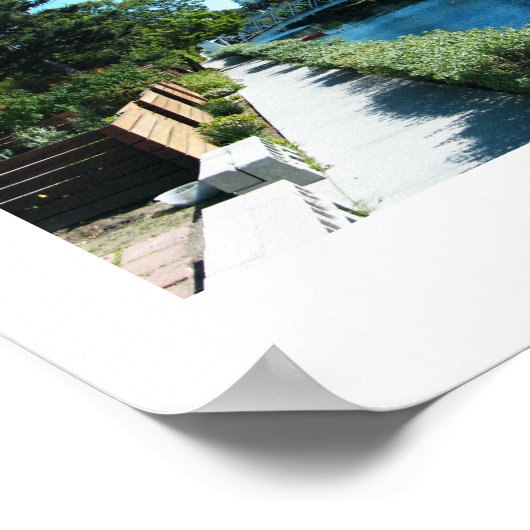 Venedig Canals Panorama Poster (Ecke)