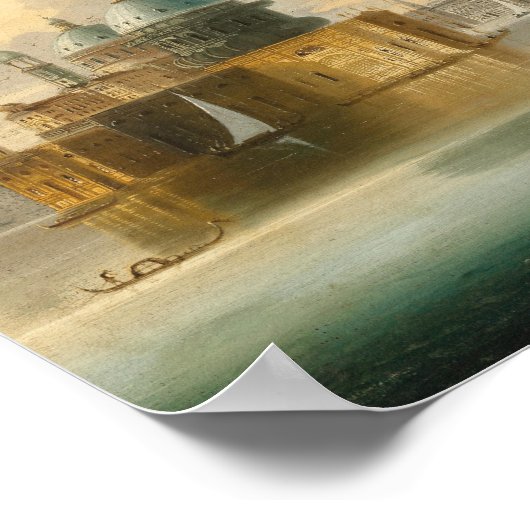 Venedig, Capriccio | Johann Wilhelm Jankowsky Poster (Ecke)