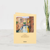 „Venedig“ Dankeskarte (Rückseite)