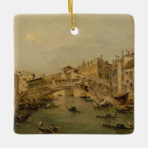 Venedig das Rialto Keramikornament