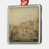 Venedig das Rialto Silbernes Ornament (Links)