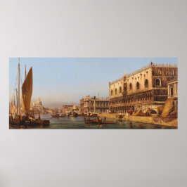 Venedig: Der Dogenpalast und der Molo Poster