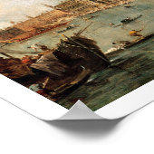 Venedig: Der Dogenpalast und der Molo von der Ba Poster (Ecke)