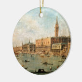 Venedig: Des der Palast und das Molo Doges vom Ba Keramik Ornament (Links)