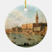 Venedig: Des der Palast und das Molo Doges vom Ba Keramik Ornament (Hinten)