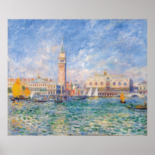 Venedig (Dogenpalast) Auguste Renoir Poster (Vorne)
