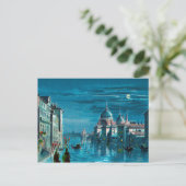 Venedig durch Mondlicht Postkarte (Stehend Vorderseite)