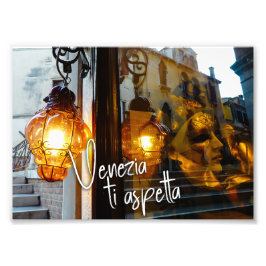 Venedig erwartet Sie! Italien, Venezia ti aspetta Fotodruck