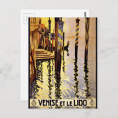 Venedig et le Lido Vintage Postkarte (Vorne/Hinten)