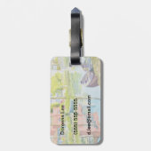 Venedig-Farben Gepäckanhänger (Rückseite vertikal)