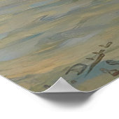 Venedig, Fischerboot in der Lagune (1889) Poster (Ecke)