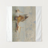 Venedig, Fischerboot in der Lagune (1889) Wandteppich (Vorderseite (Horizontal))