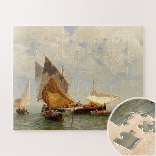 Venedig, Fischerboot in der Lagune Puzzle