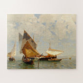 Venedig, Fischerboot in der Lagune Puzzle (Horizontal)
