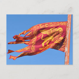 Venedig-Flagge Postkarte