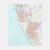 Venedig Florida Map (1973) Fleecedecke (Vorderseite)