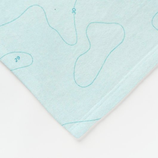 Venedig Florida Map (1973) Fleecedecke (Ecke)