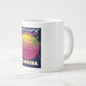 Venedig Florida Retro-Urlaubsplakat Jumbo-Tasse (Vorderseite Rechts)