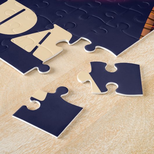 Venedig Florida Retro-Urlaubsplakat Puzzle (Seite)