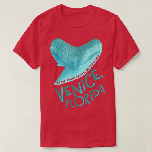 Venedig, FloridaShark Tooth CapitalFerienstrand T-Shirt (Design vorne)